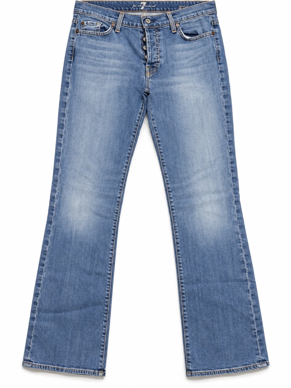 7 For All Mankind Women's Light Blue Bootcut Jeans